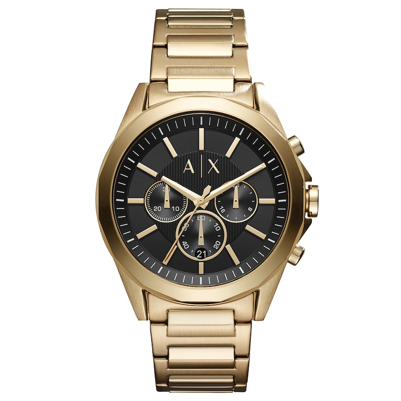 Main Image 1 of Armani Exchange Men's Gold Plated Steel Bracelet Watch