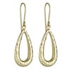 Thumbnail Image 0 of 9ct Yellow Gold Diamond Cut Drop Earrings