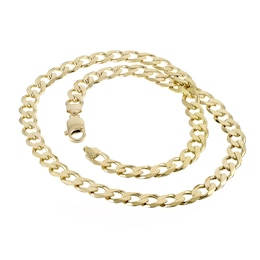 9ct Yellow Gold Solid 20" Curb Chain