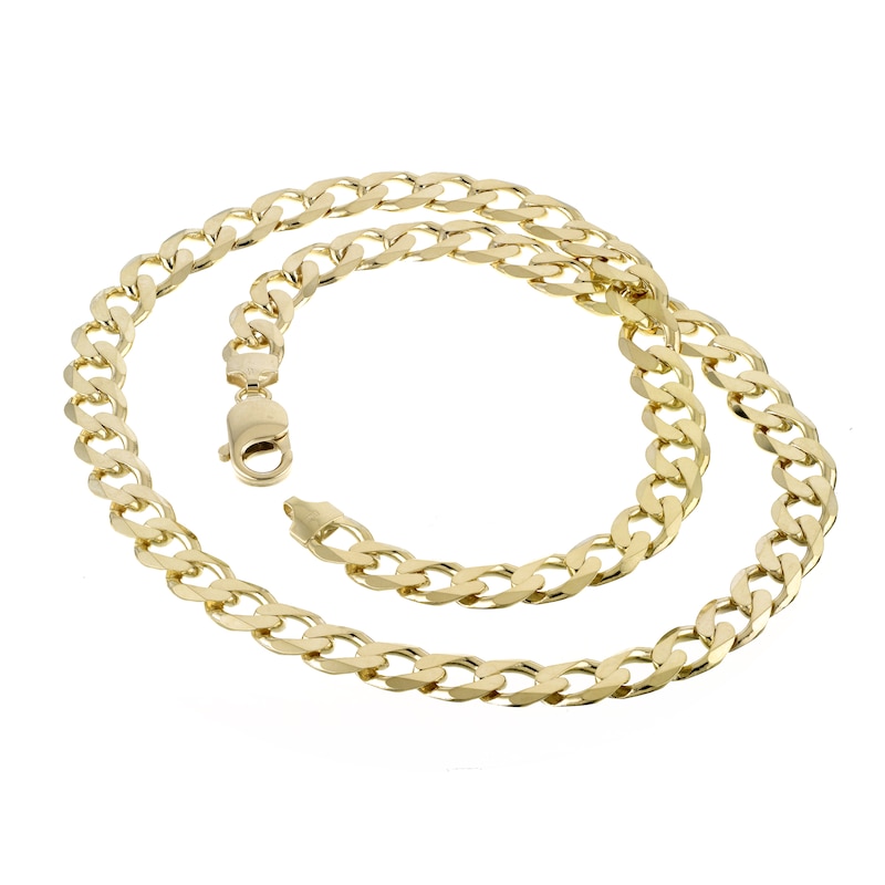 9ct Yellow Solid Gold 20 Inch Curb Chain