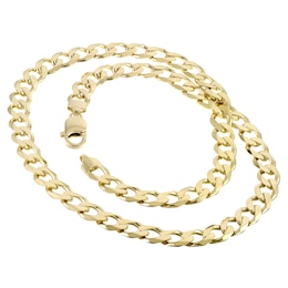 9ct Yellow Gold Solid 20" Curb Chain