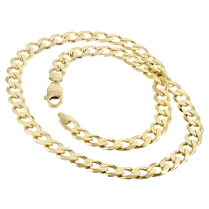 9ct Yellow Solid Gold 20 Inch Curb Chain