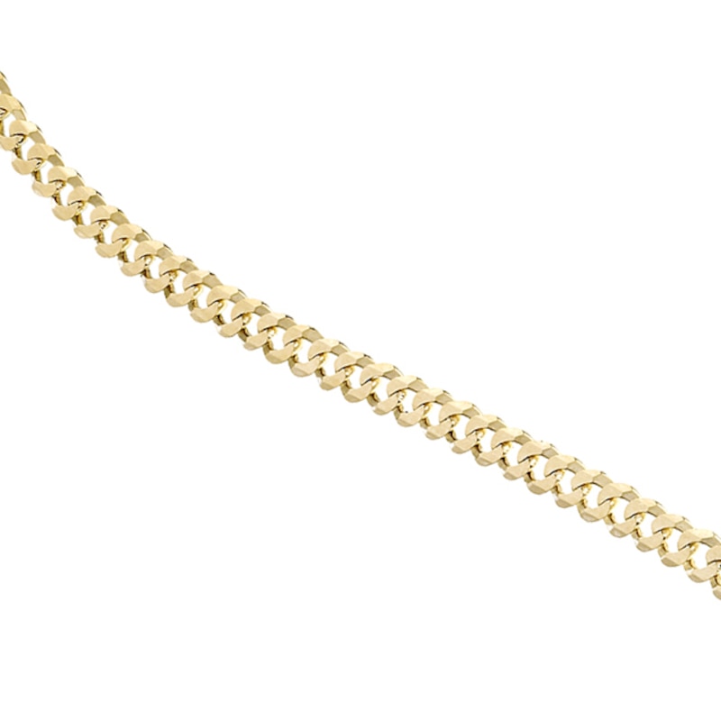 Main Image 1 of 9ct Yellow Gold Solid 20" Flat Curb Chain