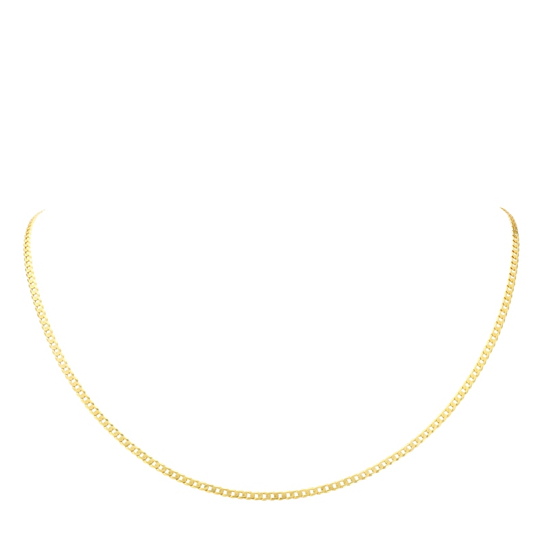 9ct Yellow Gold 20 Inch Curb Chain