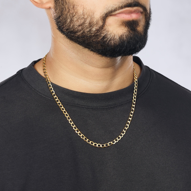 Main Image 5 of 9ct Yellow Gold 20" Curb Chain
