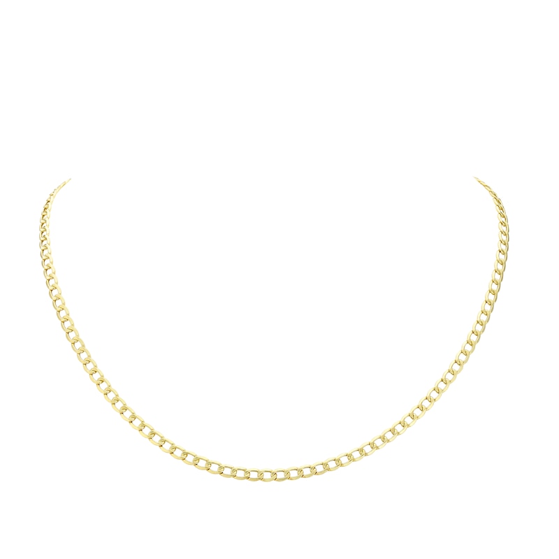 9ct Yellow Gold 20 Inch Curb Chain