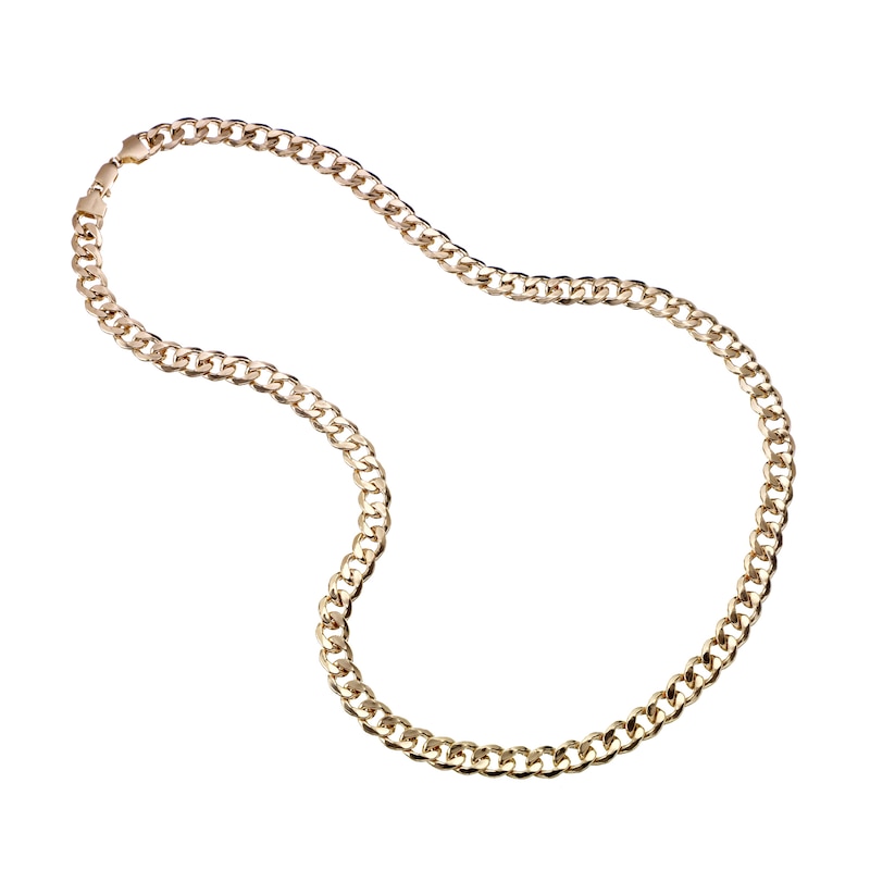 Main Image 2 of 9ct Yellow Gold 22" Curb Chain