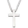 Thumbnail Image 1 of Sterling Silver 20" Men's Cross Pendant