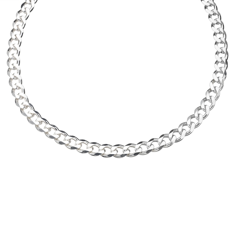 Main Image 1 of Sterling Silver 22" Curb Chain