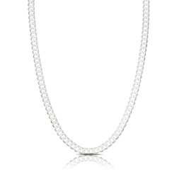 Sterling Silver 20 Inch Flat Curb Chain