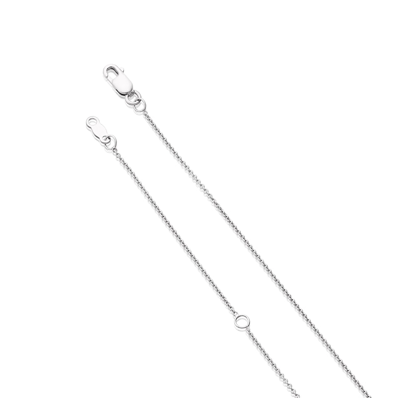 Main Image 3 of Sterling Silver 0.15ct Diamond Pavé Star Pendant