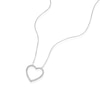 Thumbnail Image 2 of Sterling Silver 0.15ct Diamond Total Heart Pendant