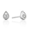 Thumbnail Image 0 of 9ct White Gold 0.13ct Diamond Brilliant Cut Drop Earrings