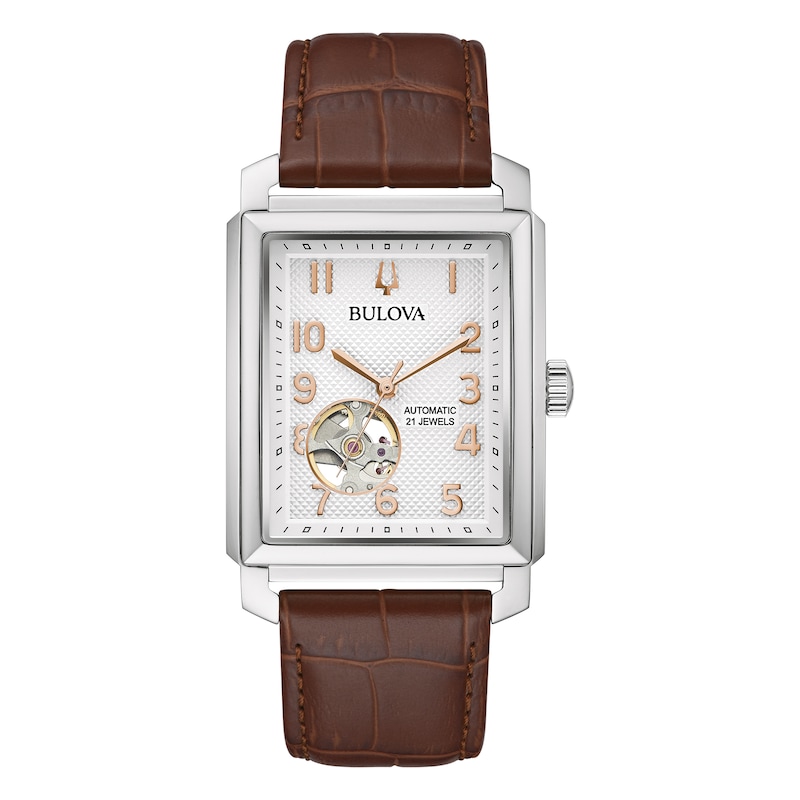 Main Image 1 of Bulova Classic Sutton Automatic Men's Leather Strap Watch