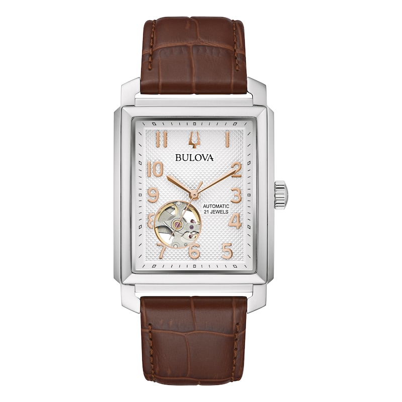 Bulova Classic Sutton Automatic Men's Leather Strap Watch