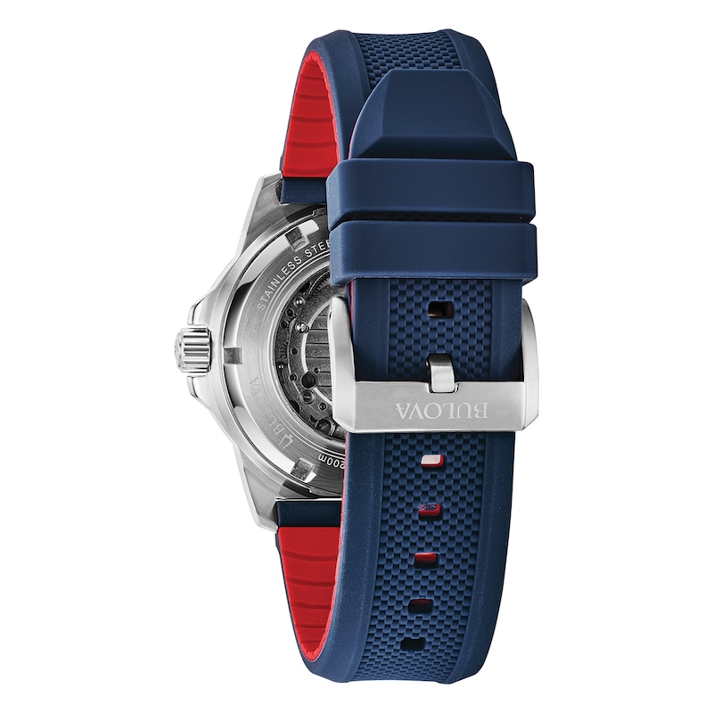 Main Image 3 of Bulova Marine Star Automatic Men's Blue Strap Watch