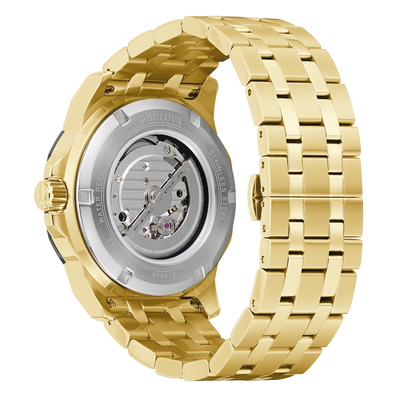 Main Image 3 of Bulova Marine Star Automatic Men's Gold Tone Bracelet Watch