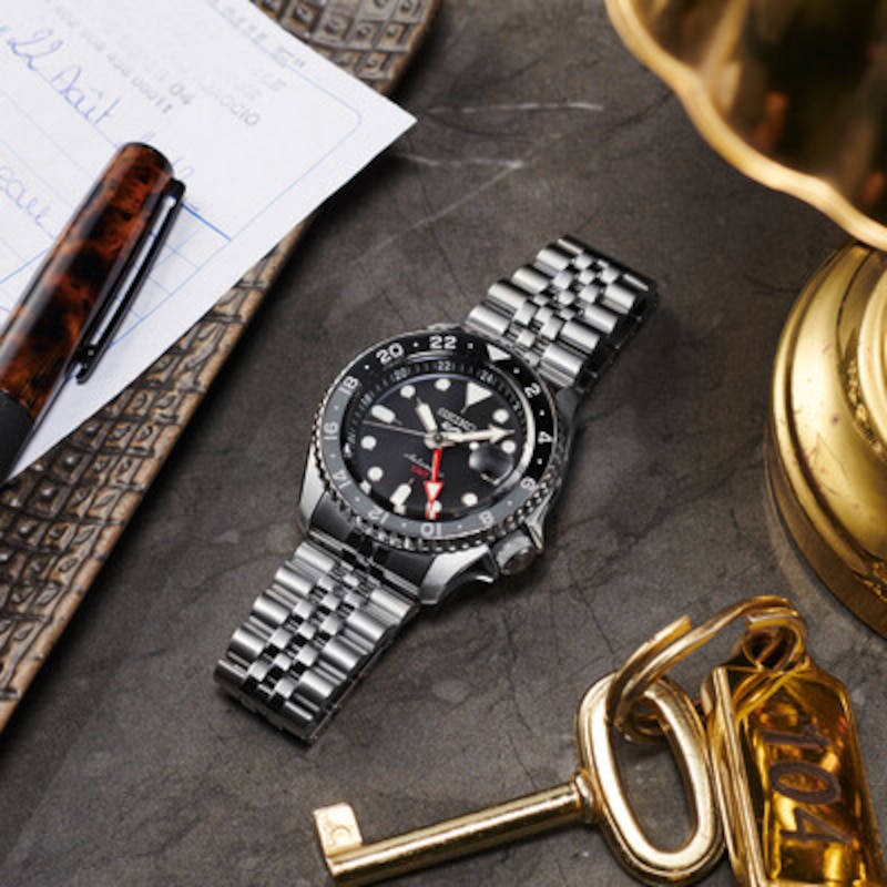 Main Image 2 of Seiko 5 Sports Black Grape GMT SKX Stainless Steel Watch
