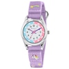 Thumbnail Image 1 of Tikkers Girls Purple Fabric Rip Strap Unicorn Watch