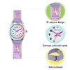 Thumbnail Image 3 of Tikkers Girls Purple Fabric Rip Strap Unicorn Watch