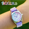 Thumbnail Image 5 of Tikkers Girls Purple Fabric Rip Strap Unicorn Watch