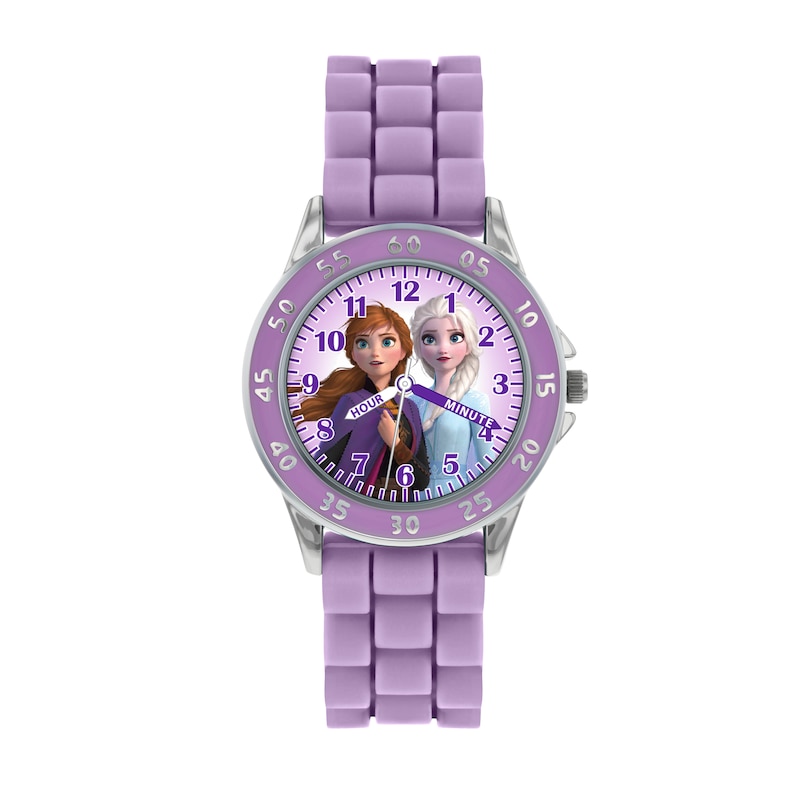 Main Image 1 of Disney Frozen 2 Children's Purple Silicone Strap Watch
