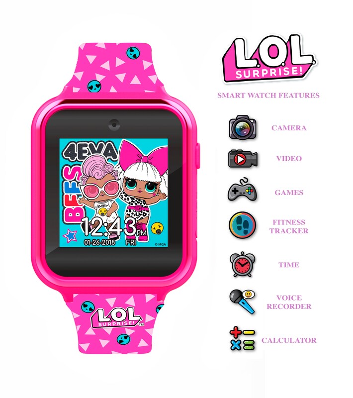 LOL Surprise Children's Pink Silicone Strap Smart Watch