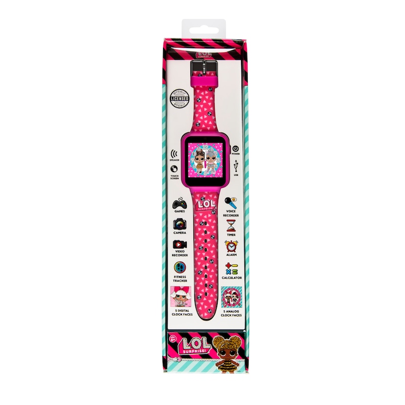 LOL Surprise Children's Pink Silicone Strap Smart Watch