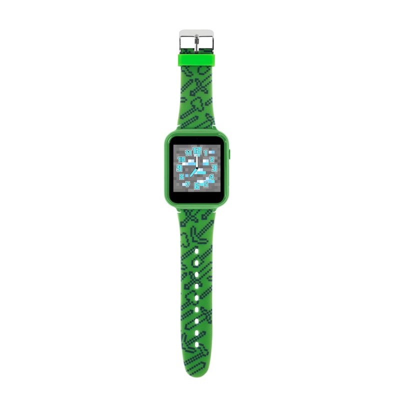 Main Image 3 of Minecraft Children's Green Silicone Strap Smart Watch