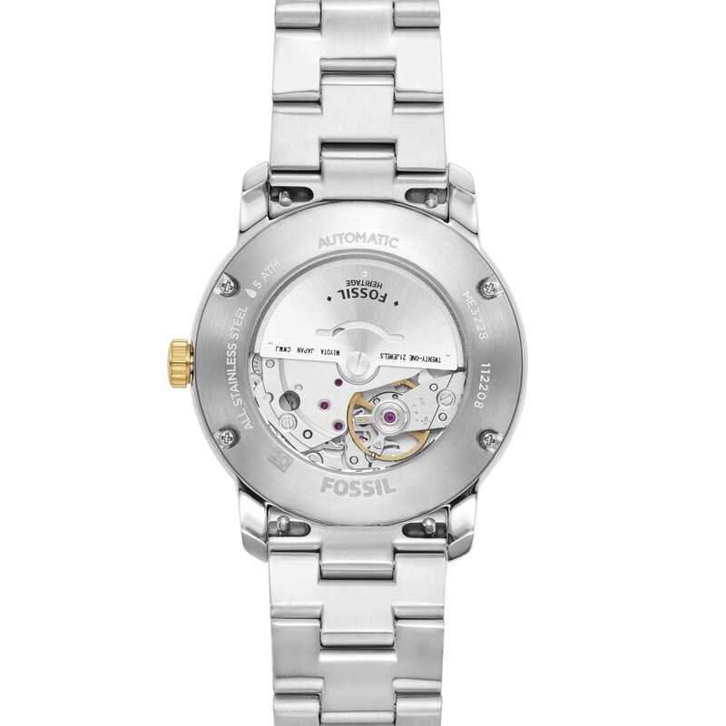Fossil Heritage Automatic Ladies' Gold Tone Bracelet Watch