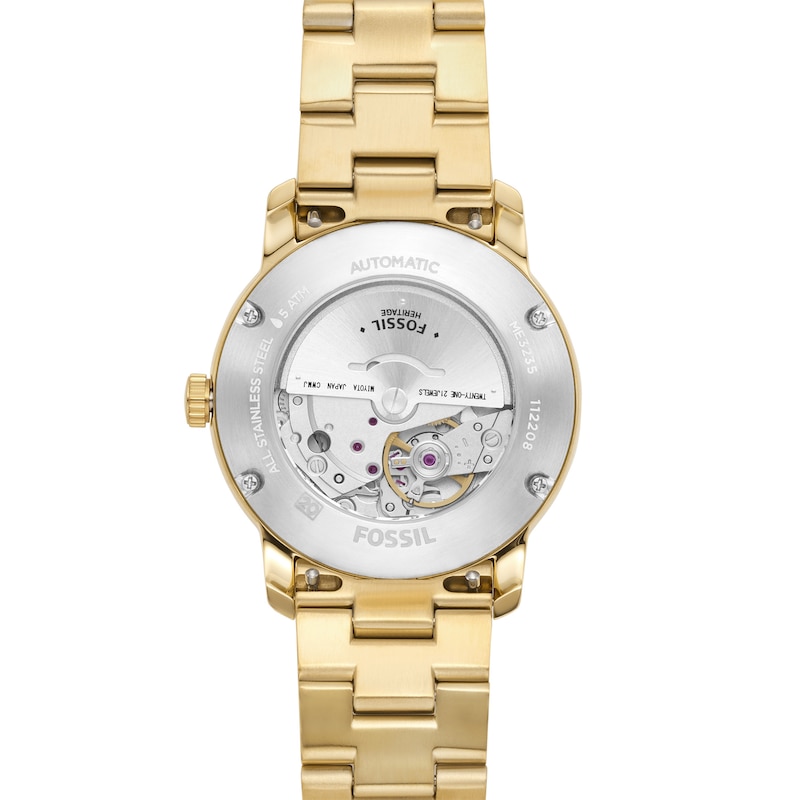 Main Image 4 of Fossil Heritage Automatic Ladies' Gold Tone Bracelet Watch