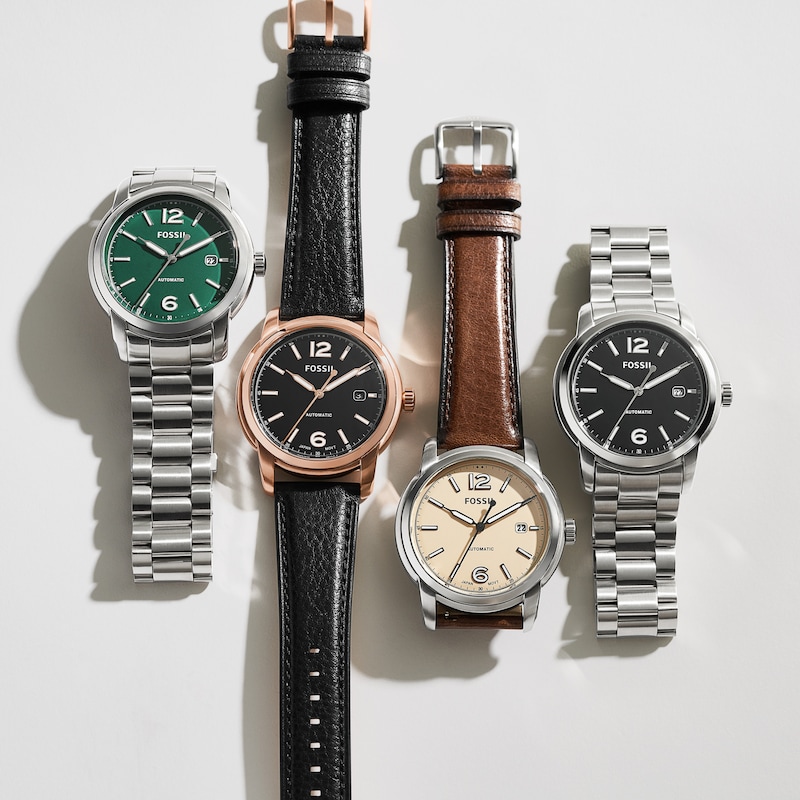 Main Image 5 of Fossil Heritage Men's Stainless Steel Bracelet Watch