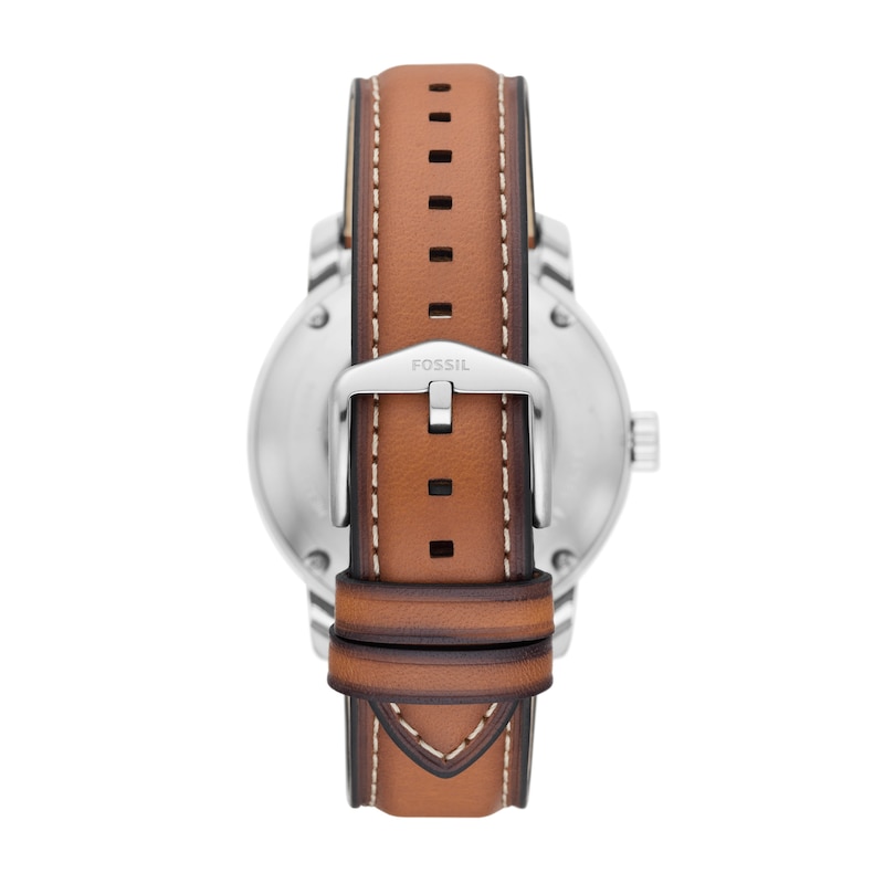 Fossil Heritage Automatic Men's Brown Leather Strap Watch
