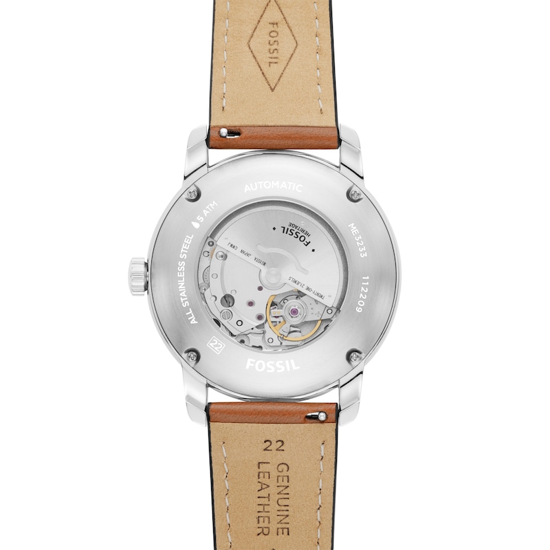 Main Image 4 of Fossil Heritage Automatic Men's Brown Leather Strap Watch