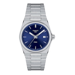 Tissot T-Classic PRX Blue Dial Stainless Steel Bracelet Watch