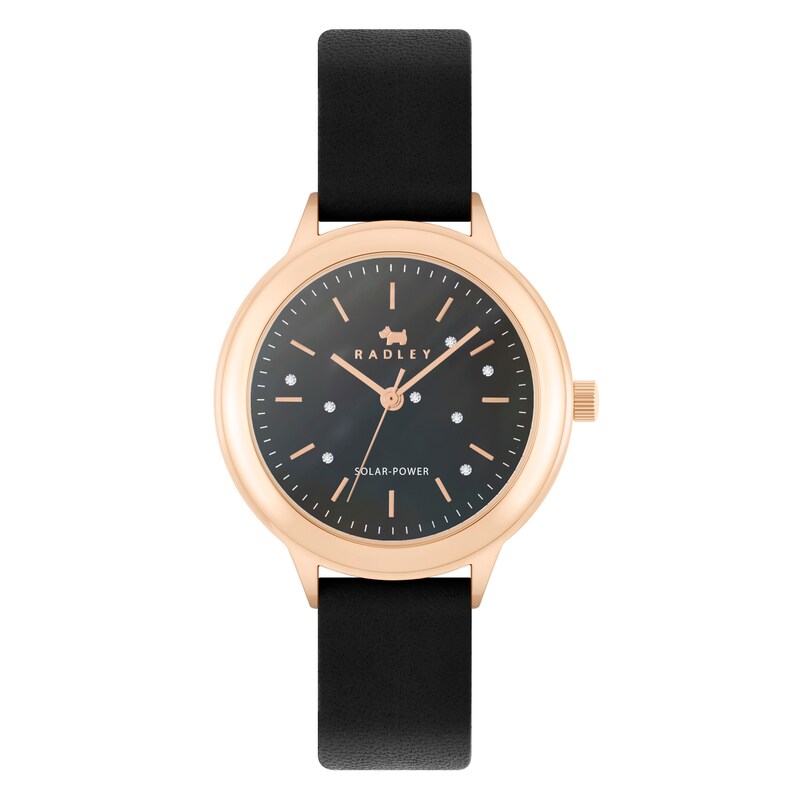 Radley Responsible Ladies' Black Leather Strap Watch