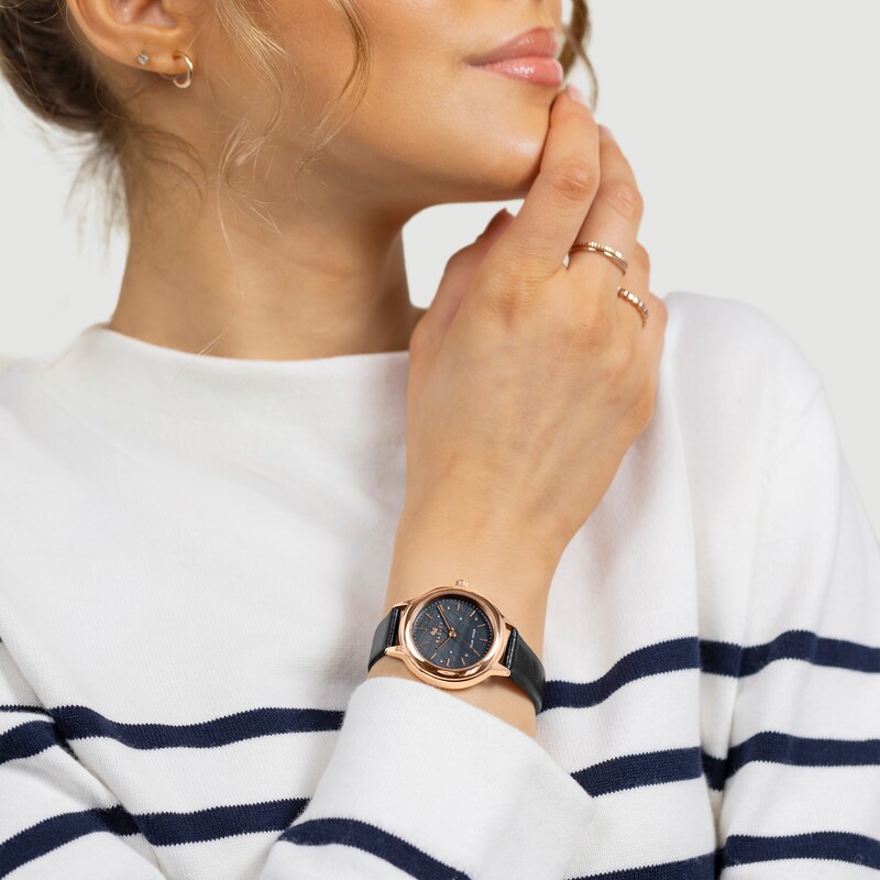 Radley Responsible Ladies' Black Leather Strap Watch