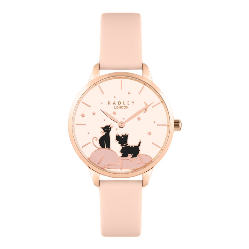 Radley Cobweb Ladies' Pink Leather Strap Watch