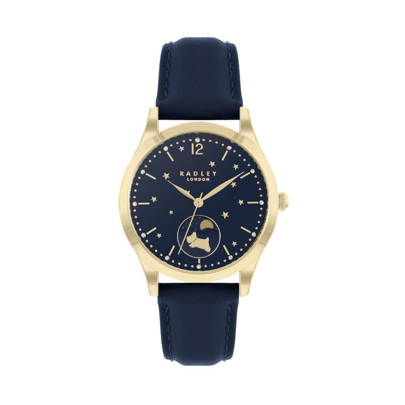 Radley Moon & Dog Ladies' Navy Leather Strap Watch