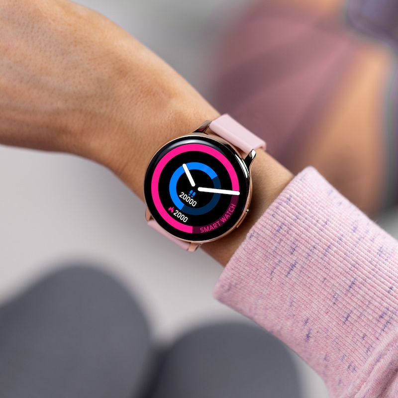 Reflex Active Series 14 Pink Silicone Strap Smart Watch