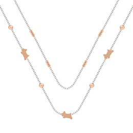 Radley Ladies 18ct Rose Gold Plated Double Layer Necklace