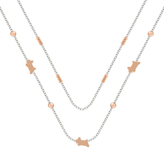 Radley Ladies 18ct Rose Gold Plated Double Layer Necklace