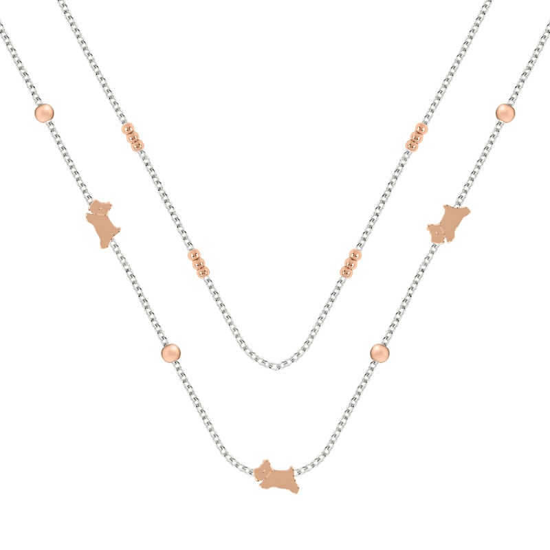Radley Ladies 18ct Rose Gold Plated Double Layer Necklace