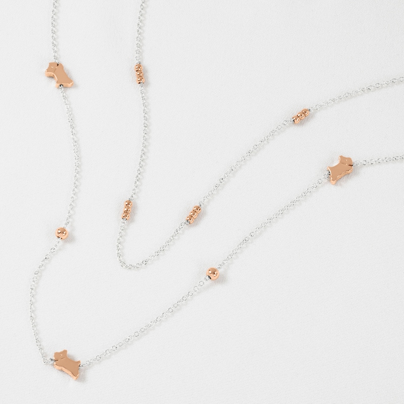 Main Image 2 of Radley Ladies 18ct Rose Gold Plated Double Layer Necklace