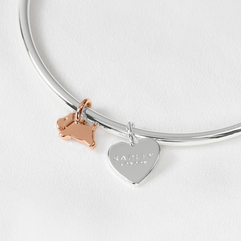 Main Image 2 of Radley Ladies' Hanging Dog & Heart Charm Bangle