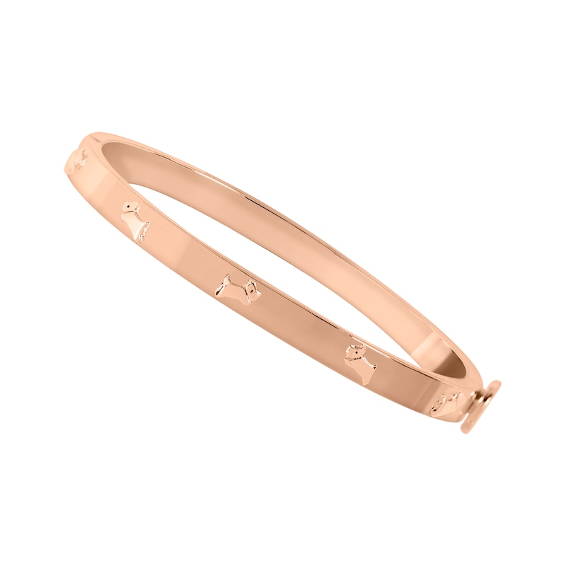Main Image 1 of Radley Ladies' 18ct Rose Gold Plated Hinge Studded Bangle