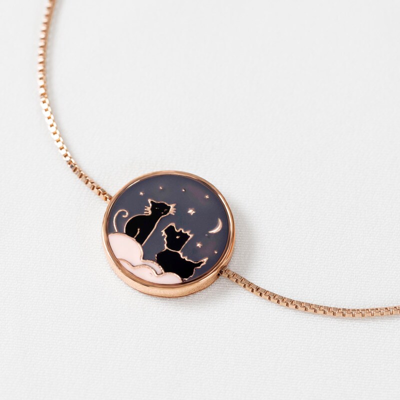 Radley Ladies' 18ct Rose Gold Plated Cat and Dog Bracelet