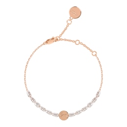 Radley Ladies' 18ct Rose Gold Plated Pearl Bracelet