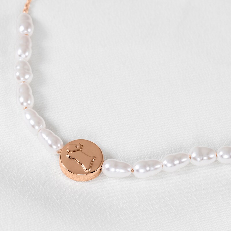 Main Image 2 of Radley Ladies' 18ct Rose Gold Plated Pearl Bracelet