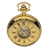 Thumbnail Image 1 of Half Skeleton Gold-Plated Pocket Watch